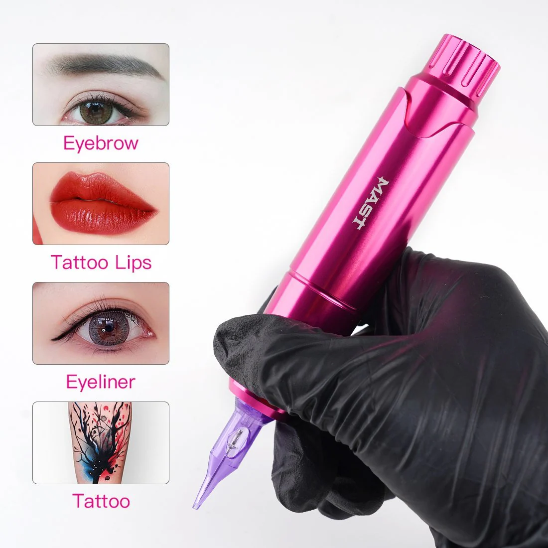 Mast P10 Tattoo-Maschinen-Set mit Halo-Netzteil – SMP