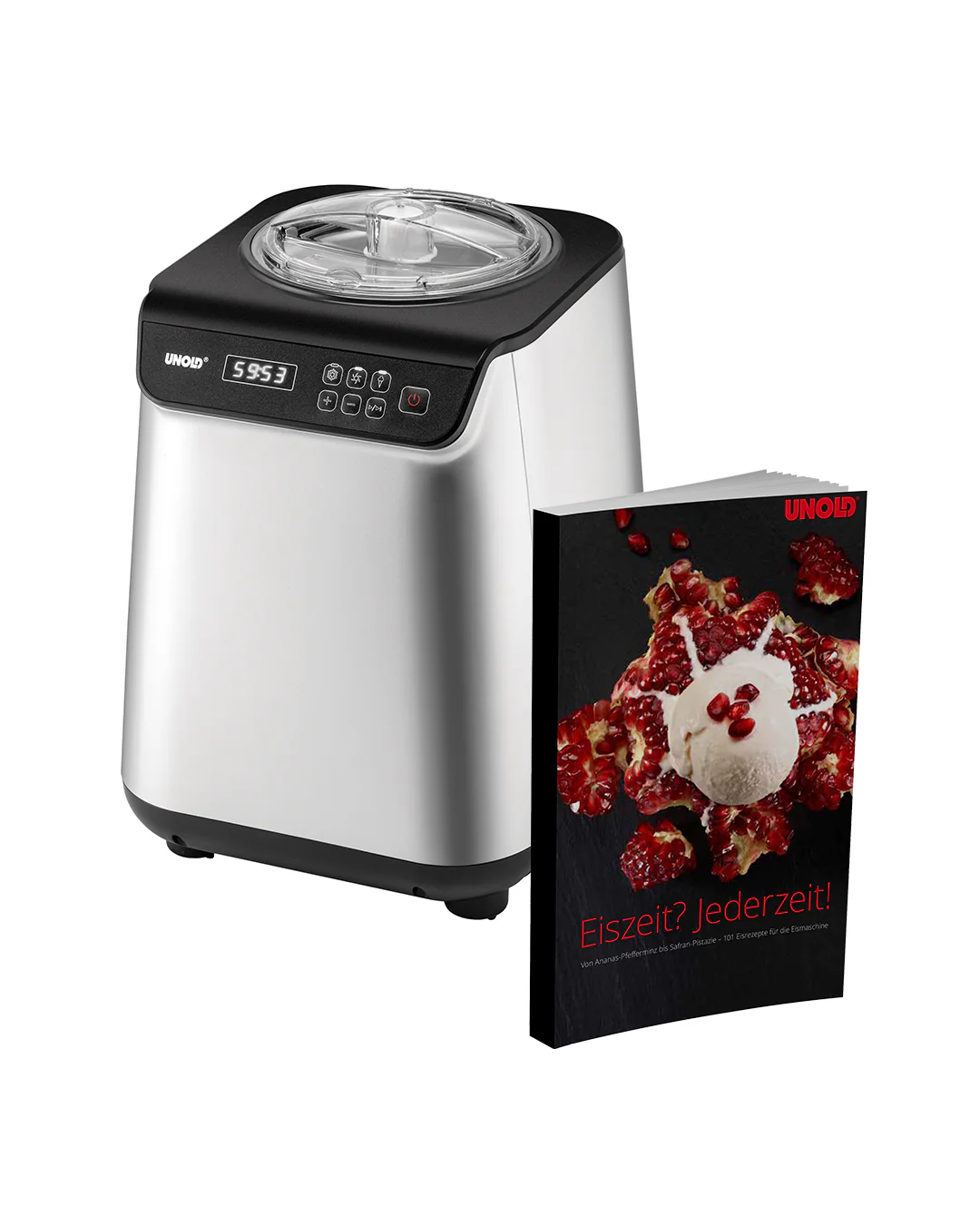 2025 Uno Sorbetmaskine med opskriftsbog 1,2 L