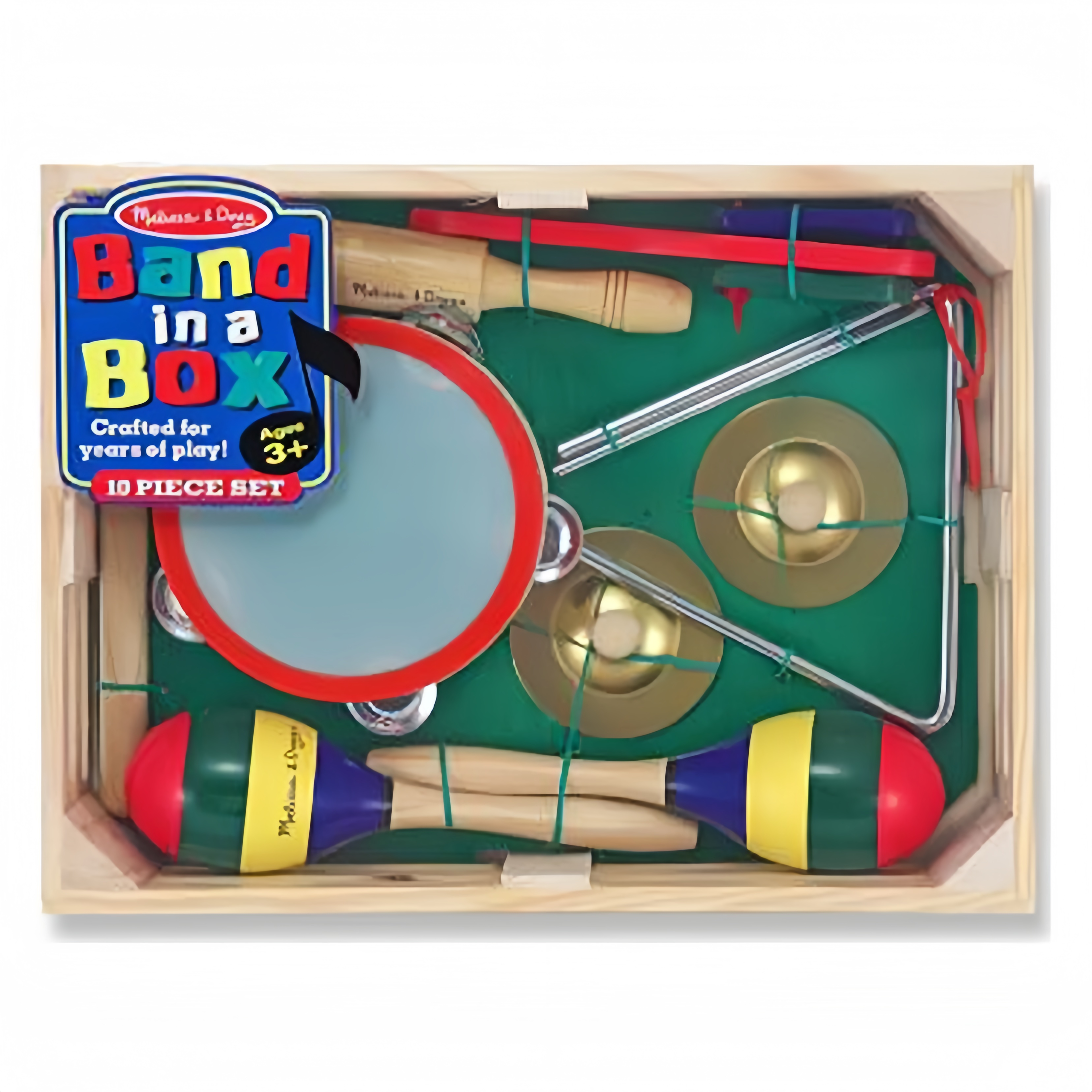 Melissa & Doug 488 Musical Sæt “Band in a Box” 10 Dele – Antal 6