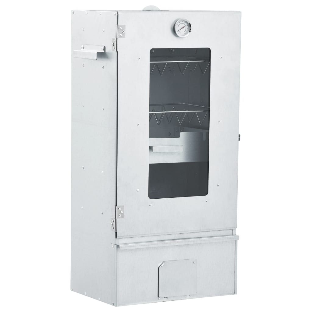 Four fumoir pour barbecue Vidaxl avec générateur de fumée froide en acier galvanisé