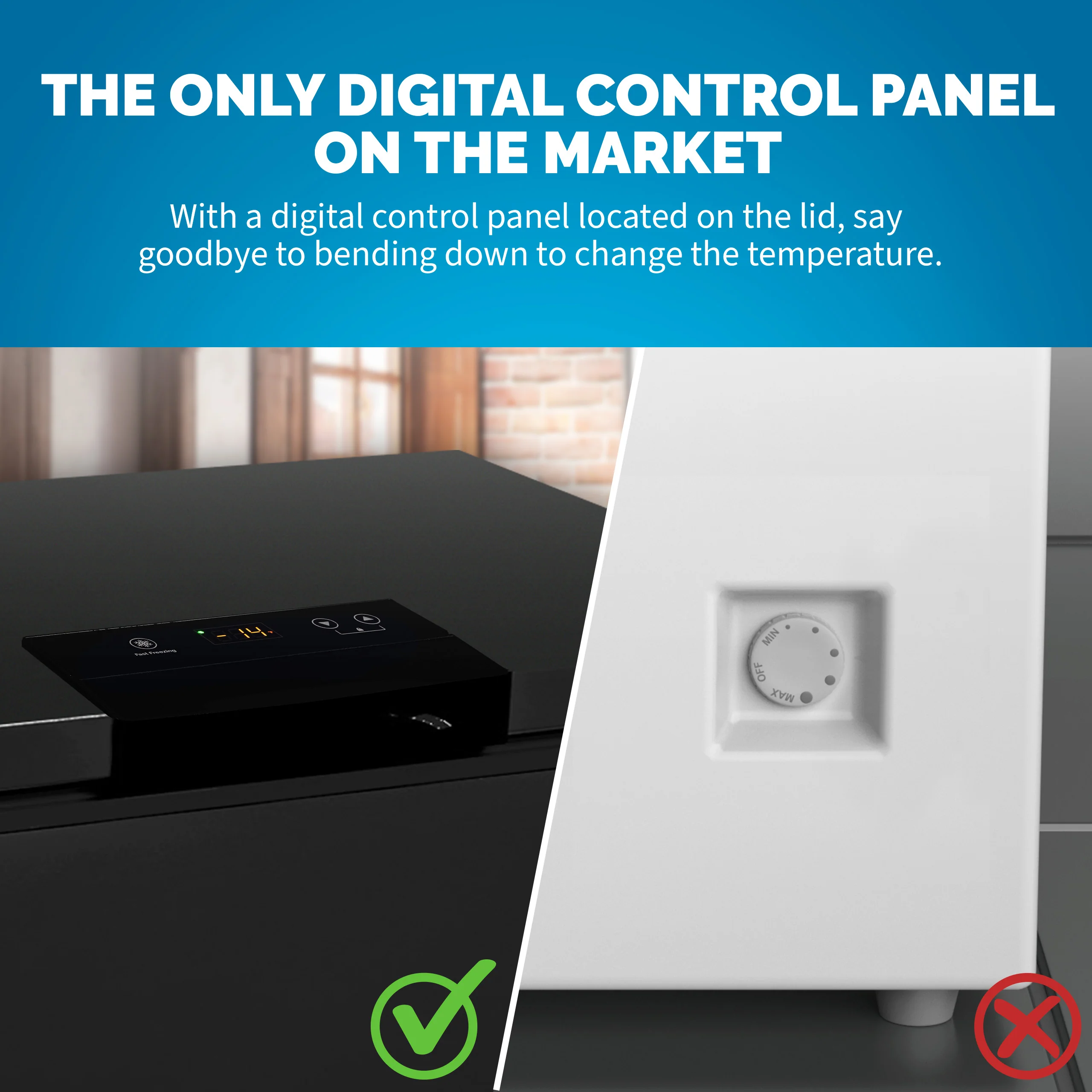 Newair Mini-Gefriertruhe (Modelljahr 2025) – 5 Kubikfuß – Schwarz