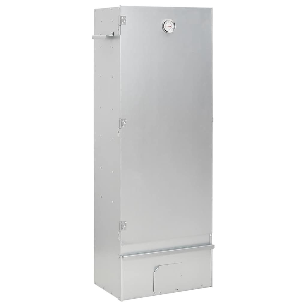 VidaXL galvaniseret stål BBQ-røgeovn med bord