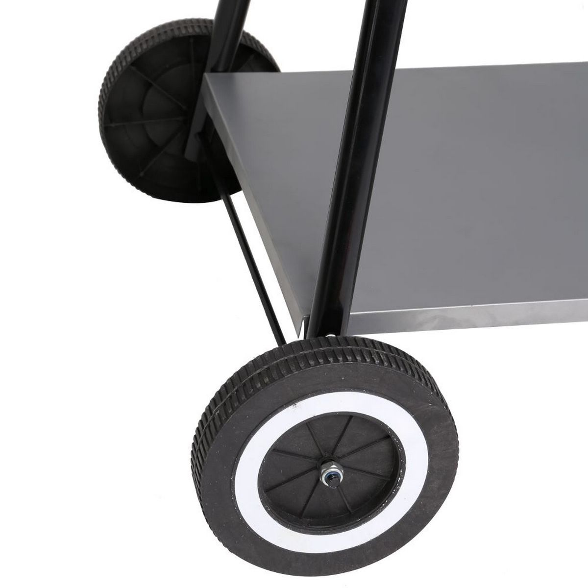 Lolahome Holzkohlegrill mit Stahlrost, 57 x 38 x 80 cm, Schwarz