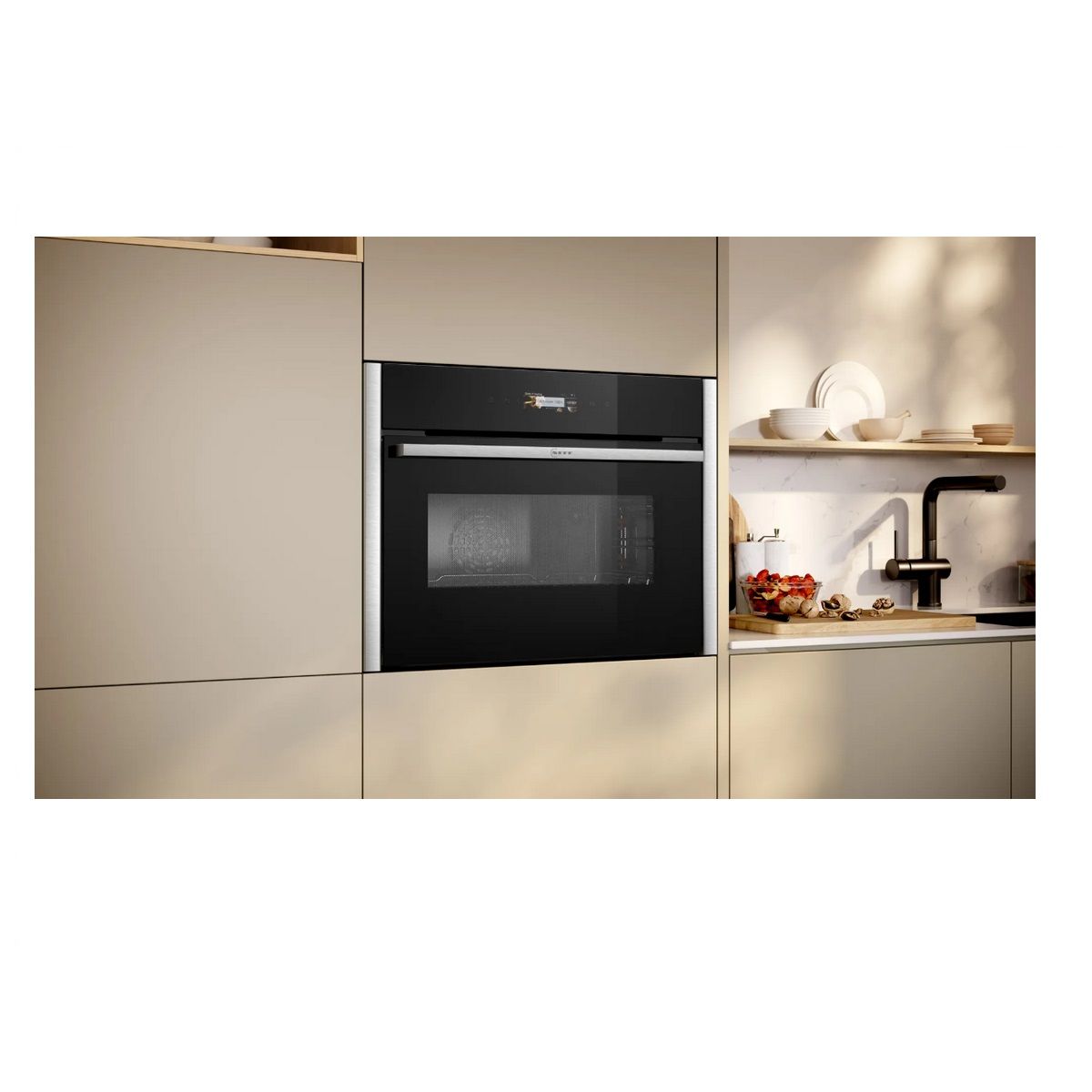 Neff Kombi-Backofen Mo Einbau 45 Schwarz - C24mr21n0