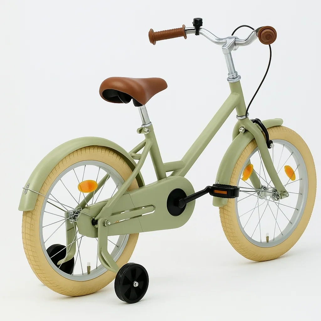 Vélo enfant 16 pouces vert 4 à 7 ans - SnDMayUQ12Em