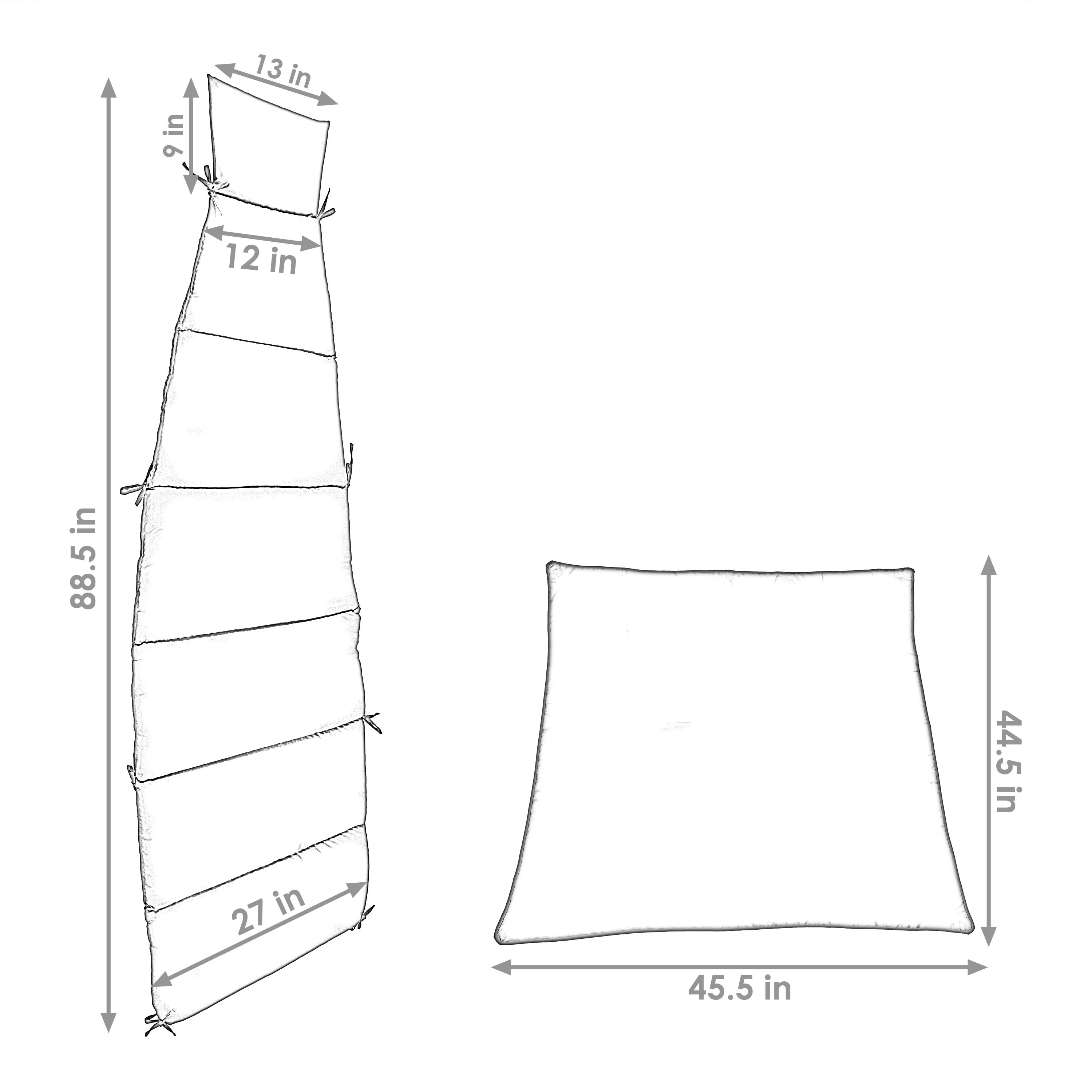 2025 Udskiftningshynde og parasol til Sunnydaze hængestol