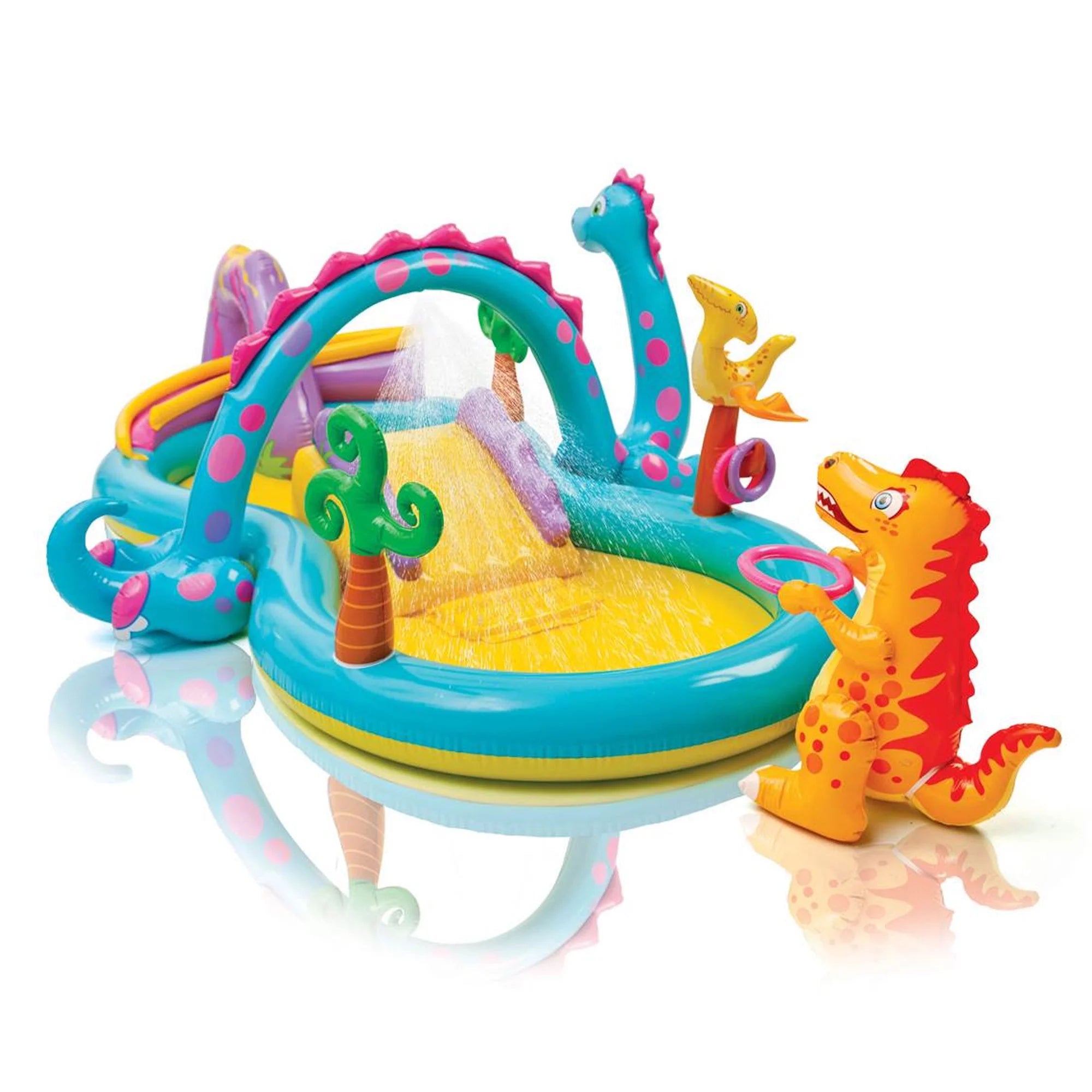 Piscine gonflable pour enfants Intex Dinoland et piscine gonflable pour enfants Ocean Backyard (édition 2025)