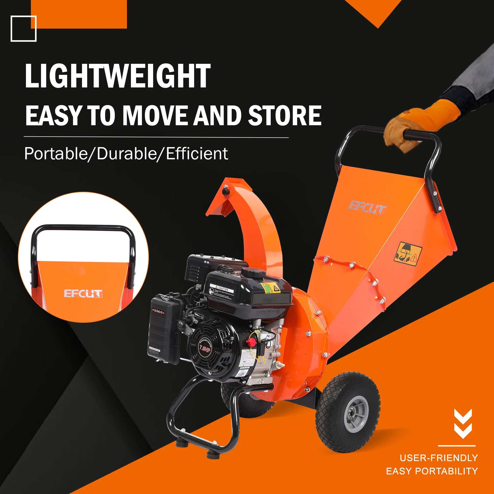 2025 EFCUT C30 LITE Flishugger – 7 HK Benzindrevet Flishugger