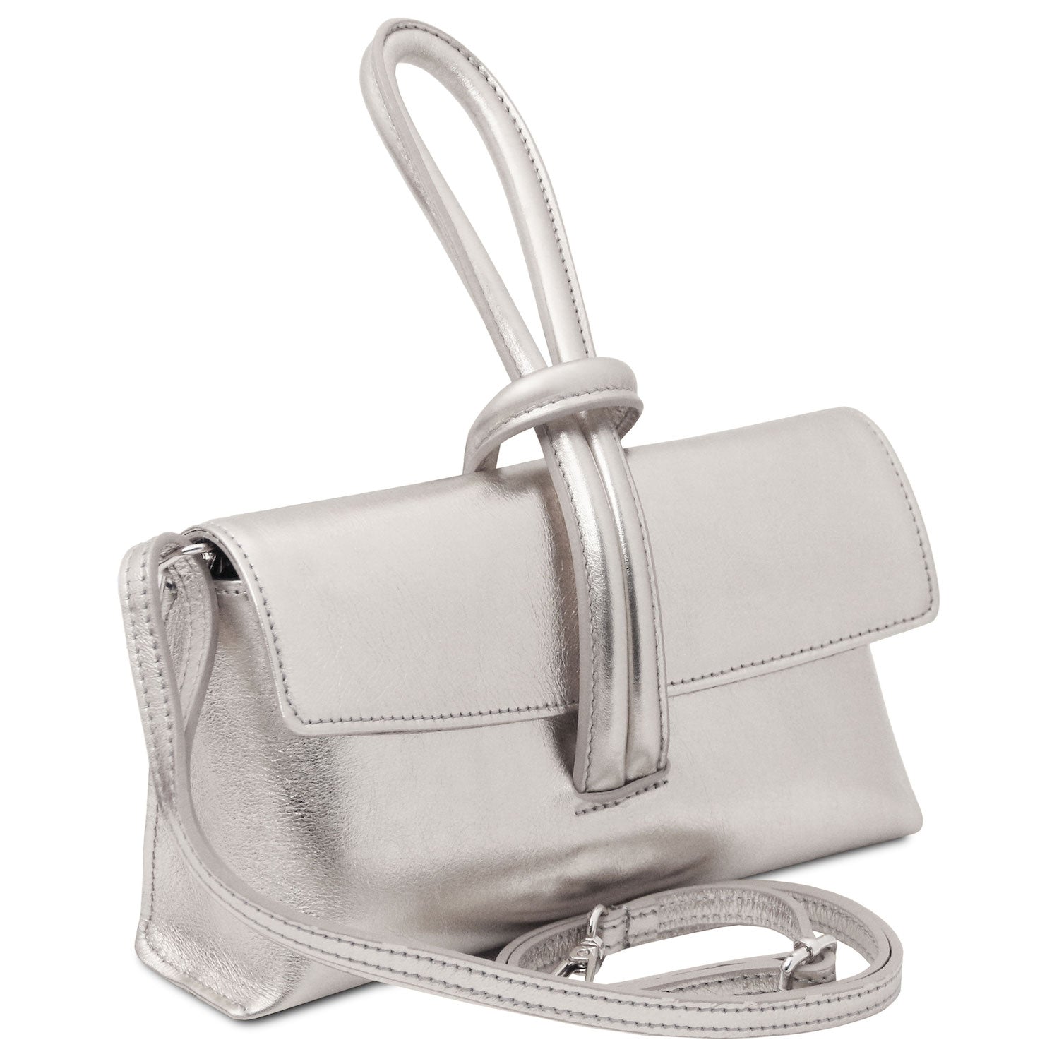 TL Bag - Metallic leather clutch | TL141993