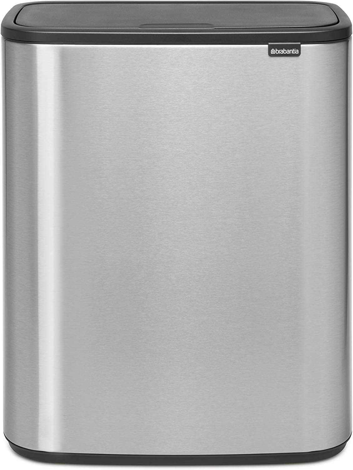 Brabantia Abfalleimer, Stahl matt, Anti-Fingerprint, 2 x 30 l