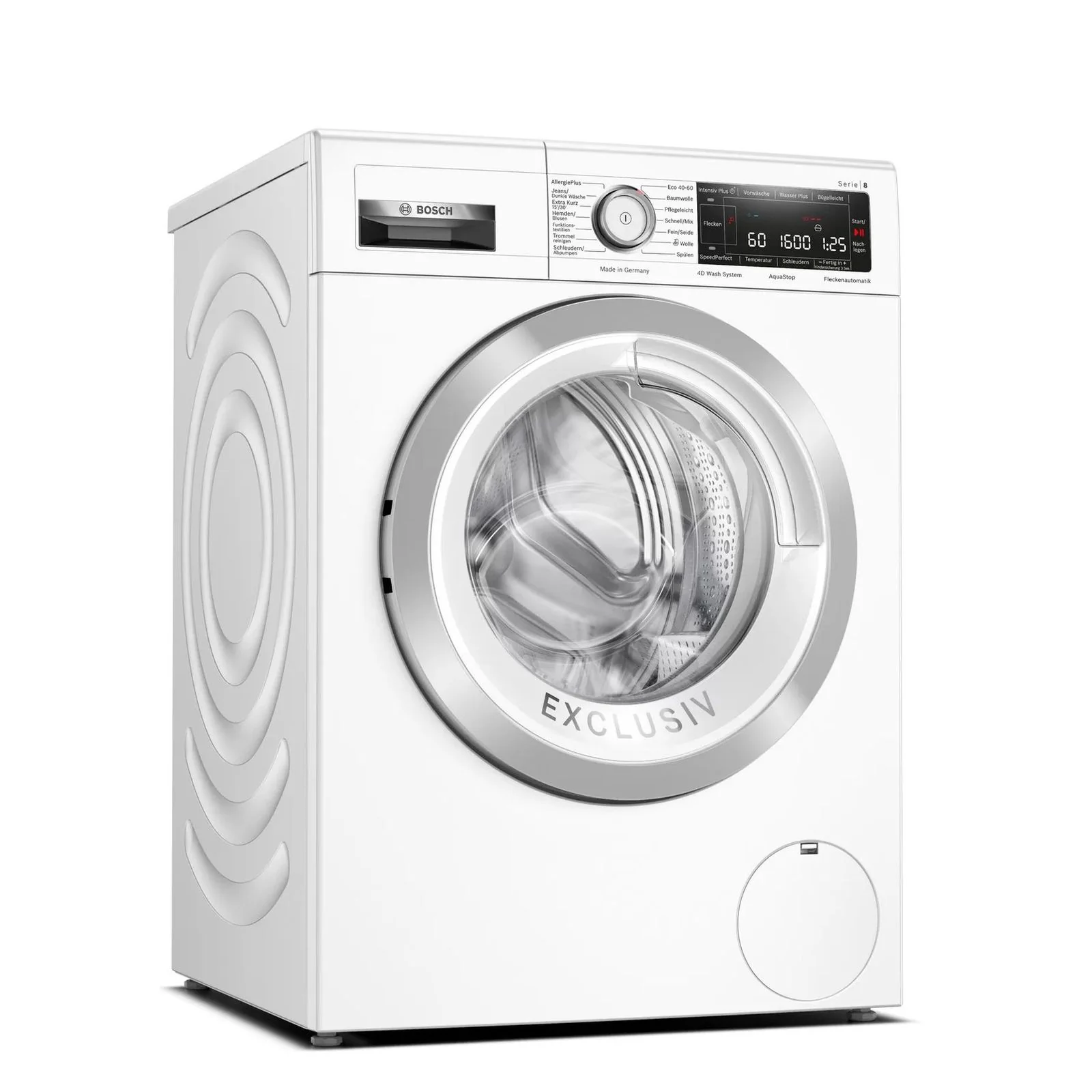 Lave-linge frontal Bosch Série 8 WAV28M93 (2025), 9 kg, 1400 tr/min, aluminium, blanc