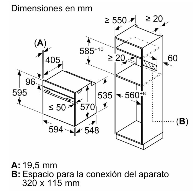 Balay 3hb4000x2 Edelstahl-Backofen