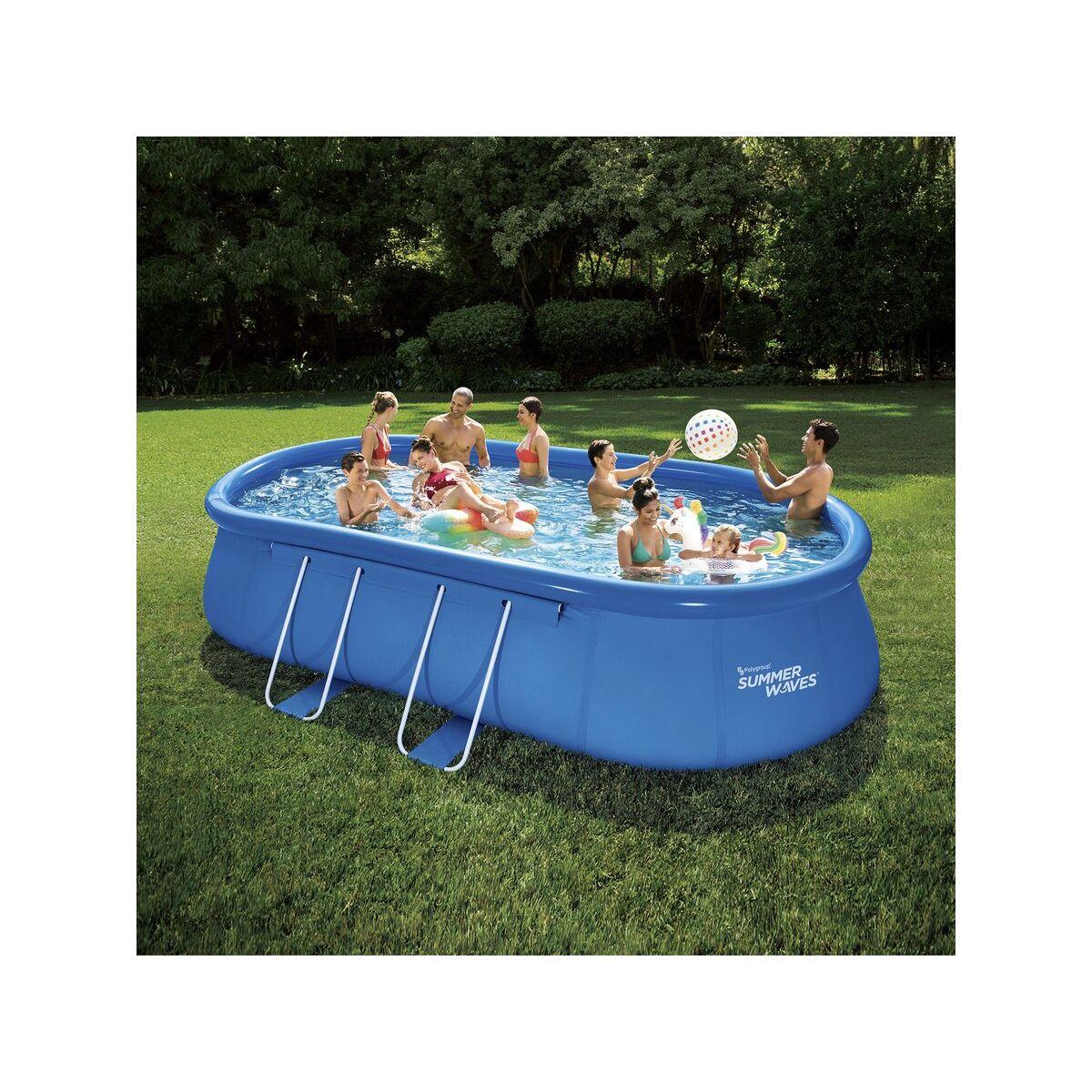 Transportabler ovaler Pool – 6,10 x 3,66 x 1,22 m