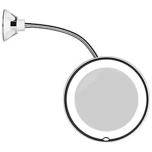 Miroir de maquillage grossissant 10X avec éclairage LED