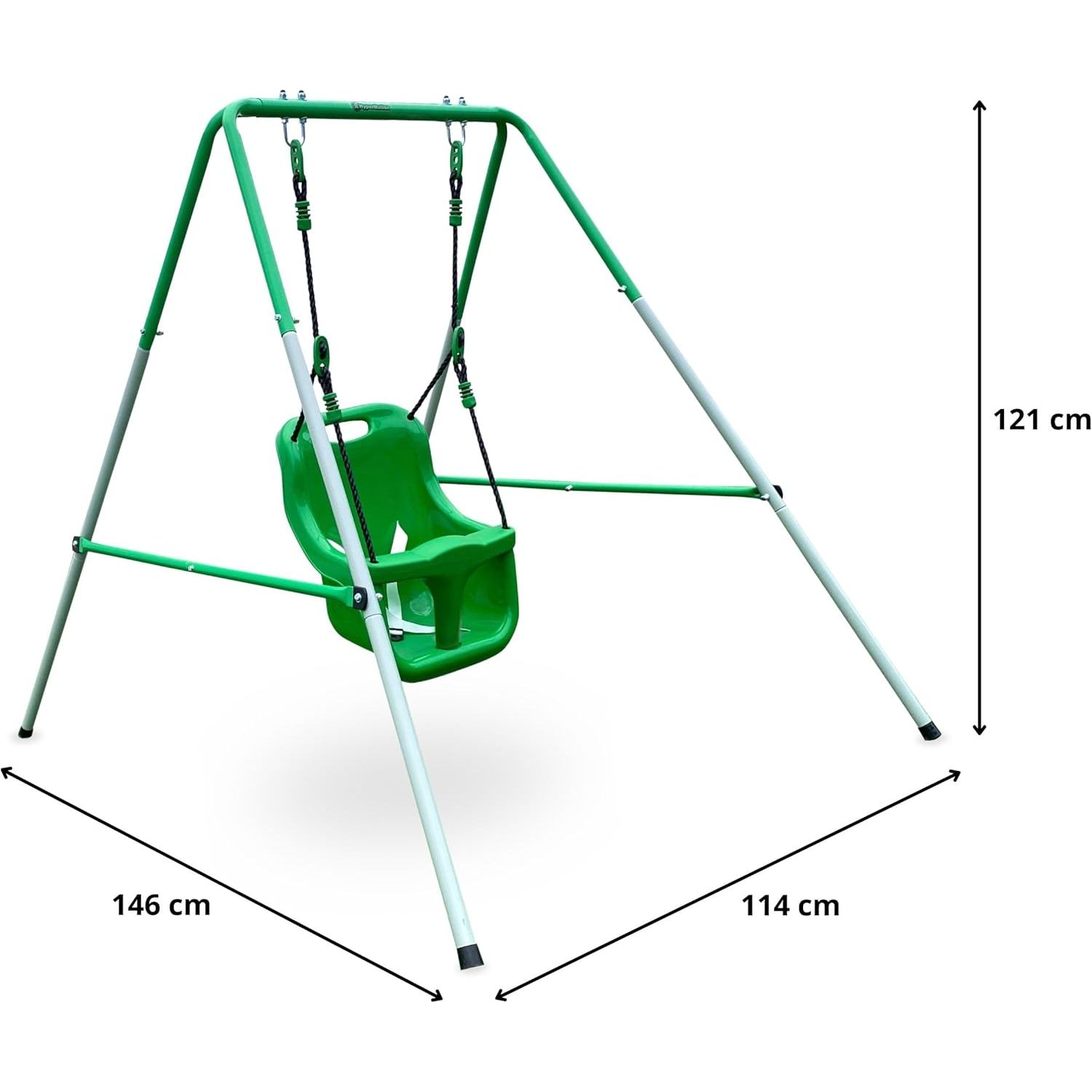 Babyschaukel ab 6 Monaten, max. 25 kg, für drinnen und draußen geeignet, höhenverstellbar