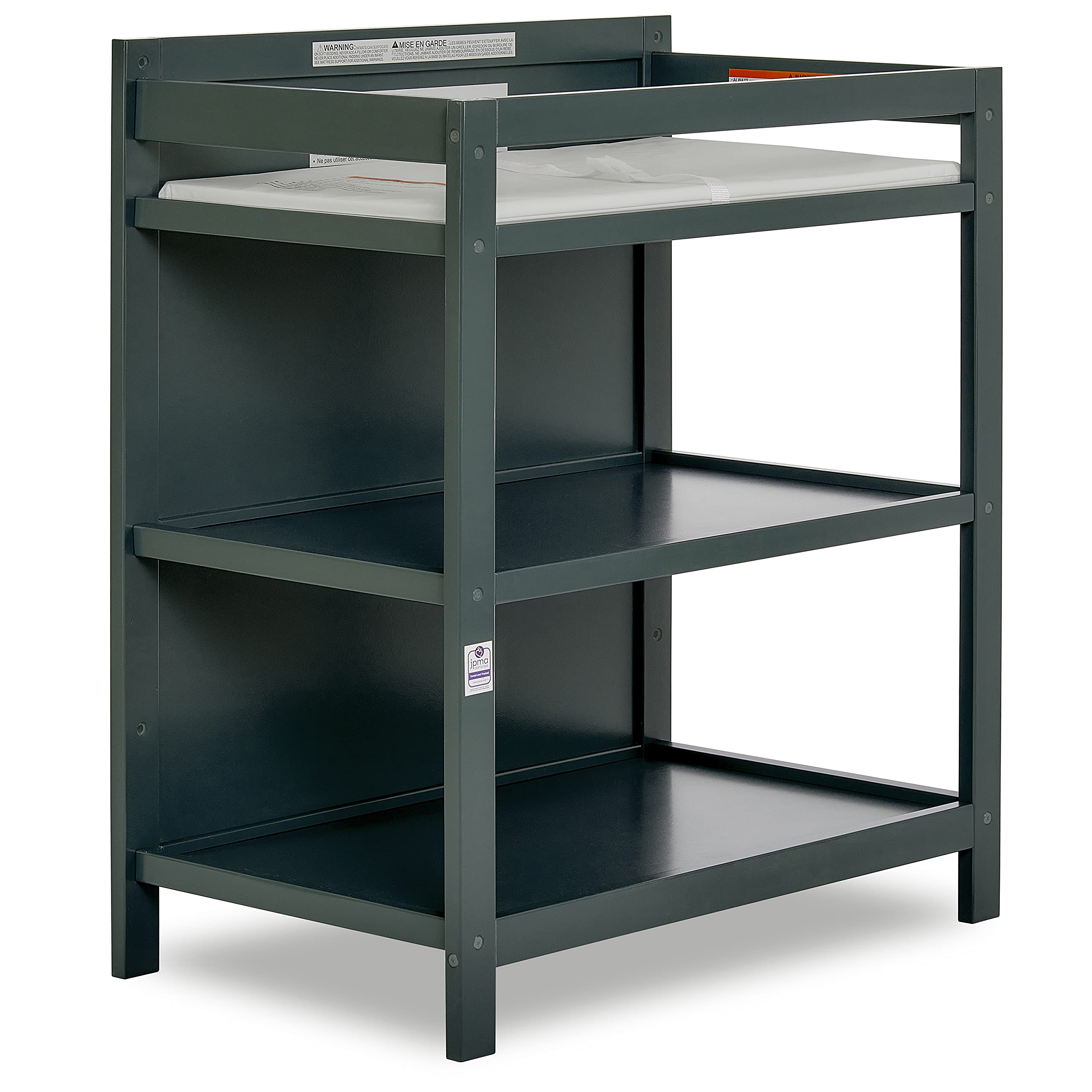 Lit bébé convertible Synergy 2025 avec table à langer. Olive