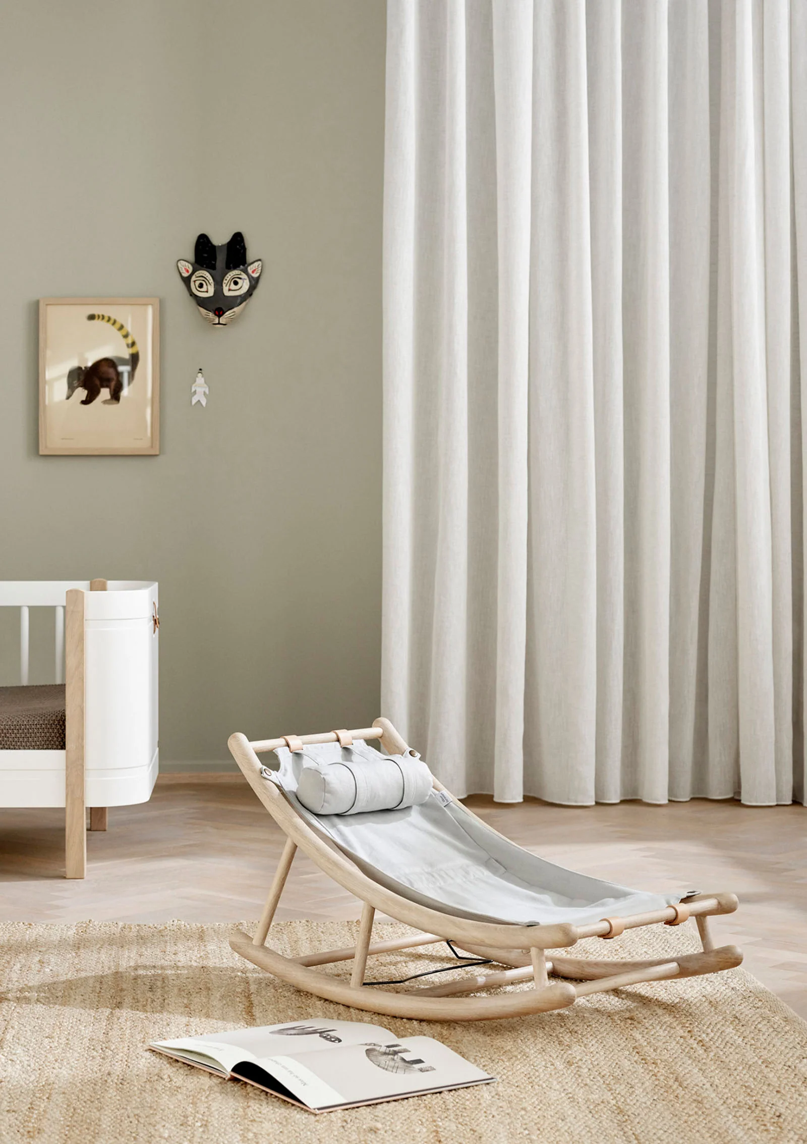 2025 Hængekøje til småbørn 'Træ' Eg/Grå