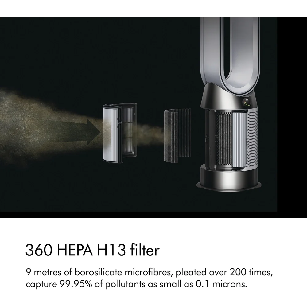 Purificateur d'air Dyson HP10 Hot+Cool de 1re génération – Chauffage et purification – Blanc