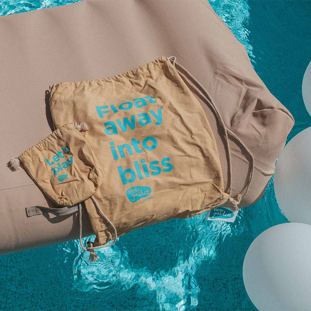 Robuste, aufblasbare Sonnenliege für Garten und Pool (schwimmend) Illetes