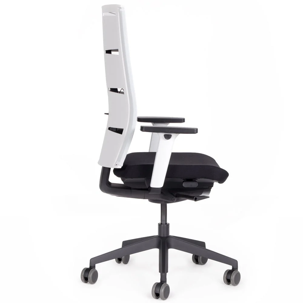 Agilis Matrix MT12 2025 Langsam verstellbarer ergonomischer Bürostuhl mit Netzrückenlehne, Sonderedition, Reines Schwarz