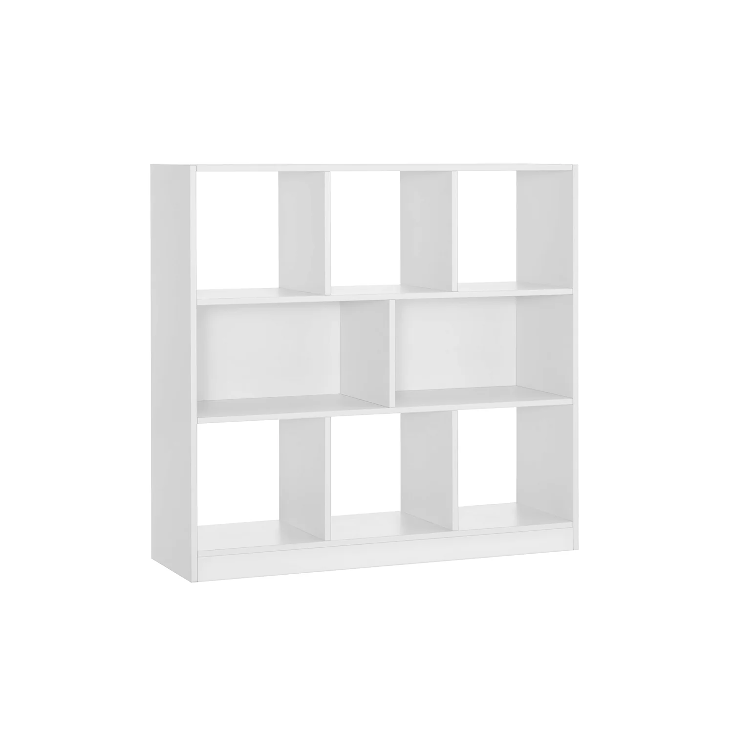 Bücherregal aus Holz mit Würfeln und Regalböden