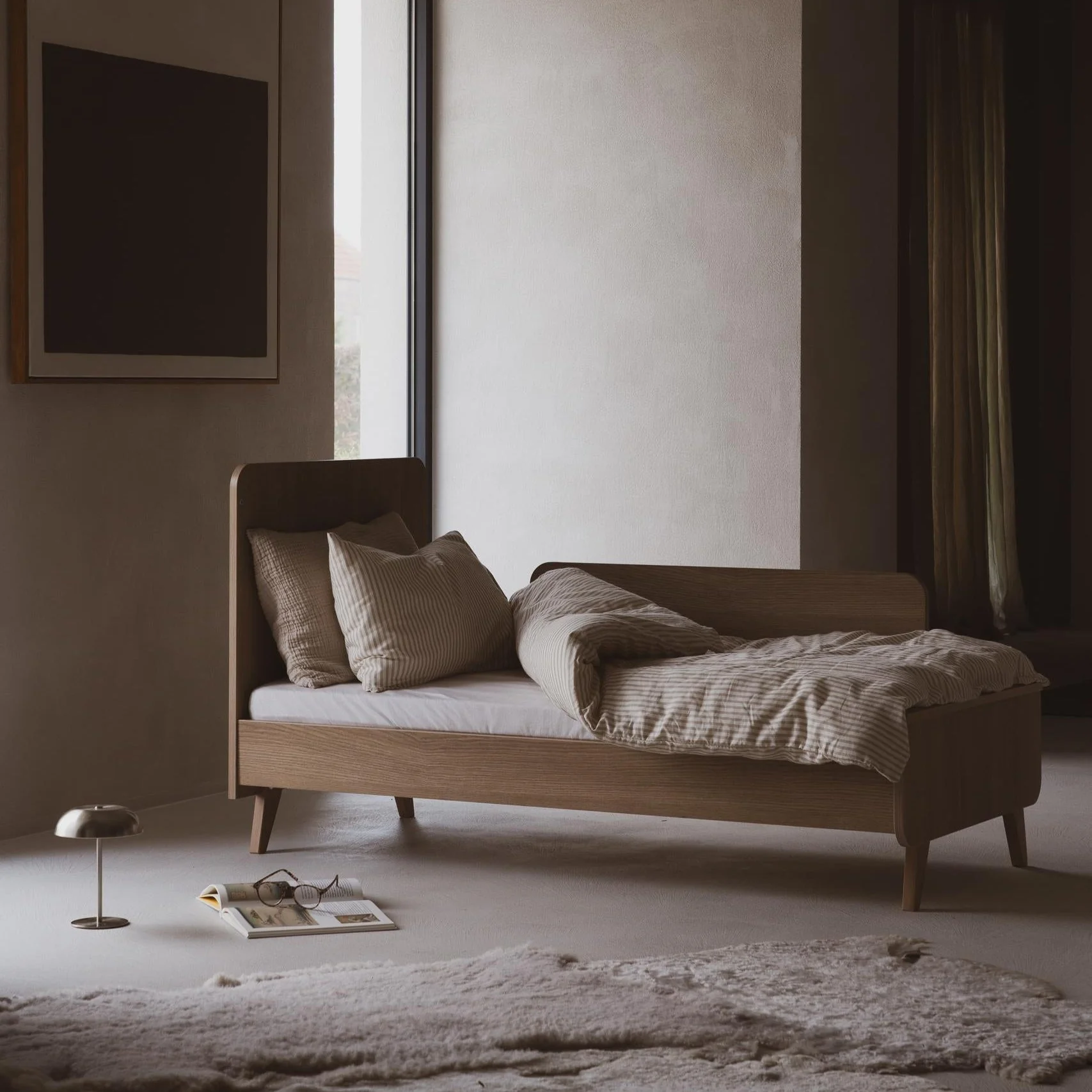 2025 Loftseng – Honey Ash 140x70 cm (kan laves om til en 140x70 cm børneseng)