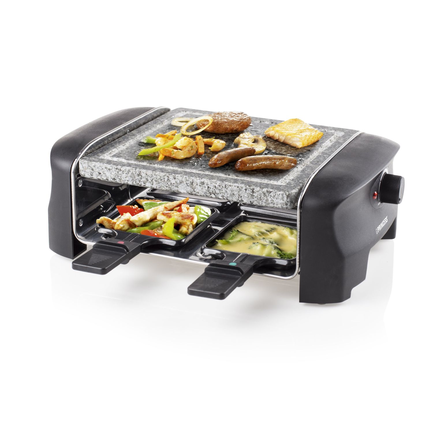 Princess 162810 Raclette 4 Steingrill Party