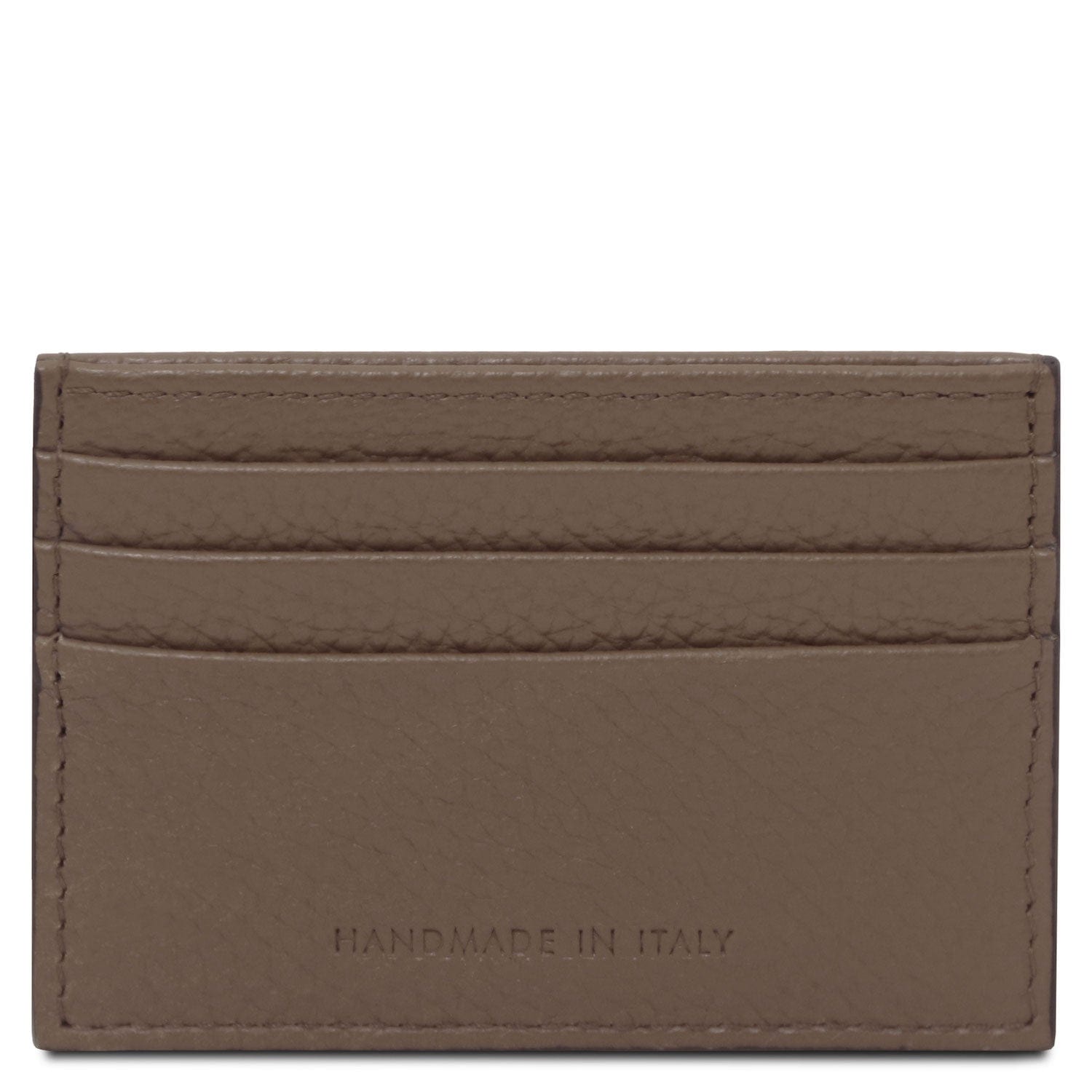 Leather card holder - 6 cards, pebbled leather | TL142472
