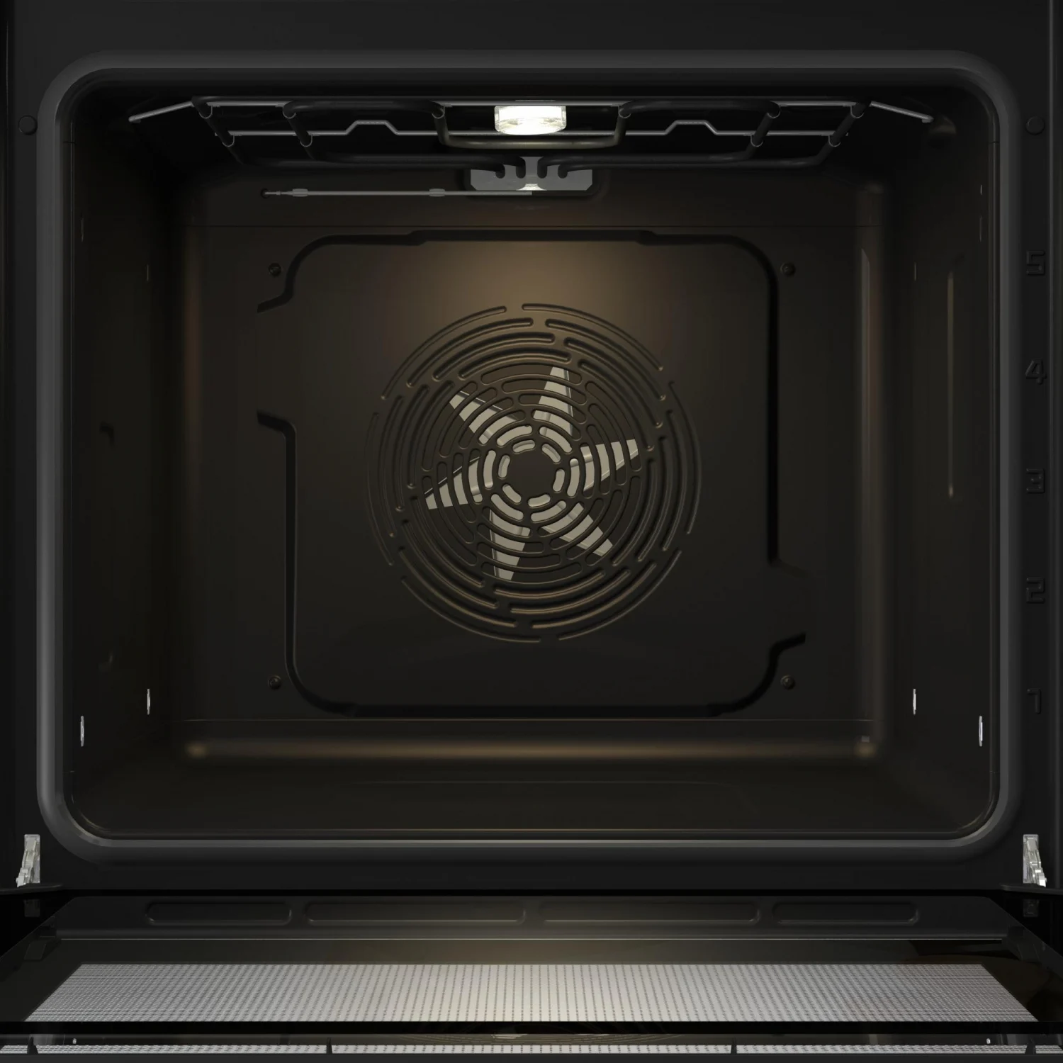 Hisense BSA65226AX Multifunktionsbackofen, 3,5 kW, 77 l, Klapptür, 9 Kochfunktionen, Energieeffizienzklasse A – Grau