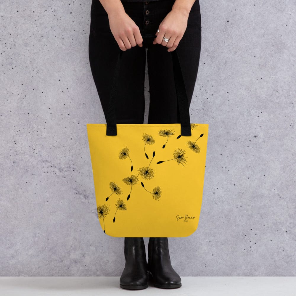 Yellow Dandelion Tote Bag