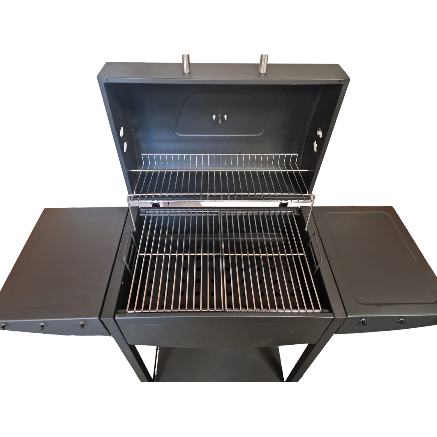 XXL Holzkohlegrill mit Deckel und Rädern Elecsan BQ112