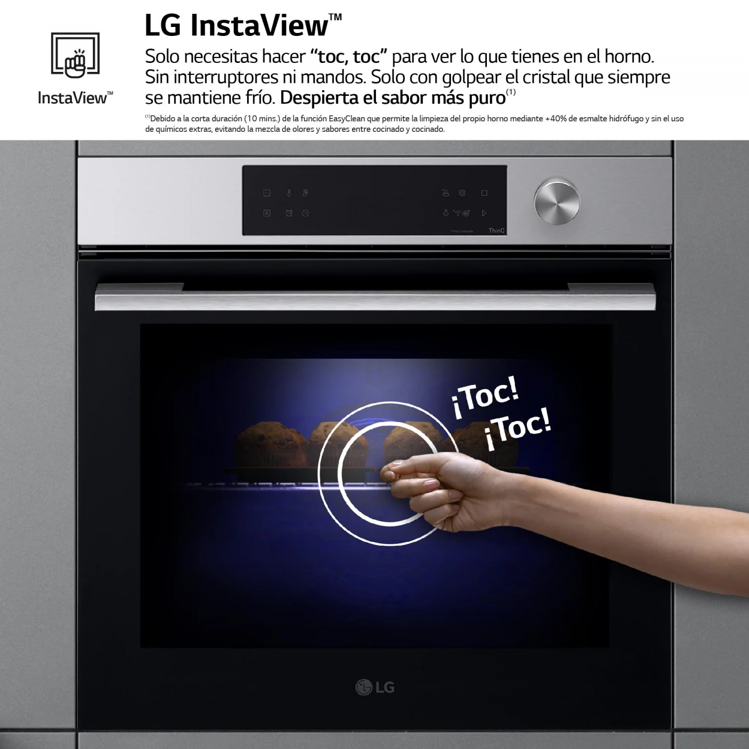 LG Pyrolyse-Backofen WSED7612S, 3,5 kW, 76 l, Klapptür, 15 Kochfunktionen, WLAN, Energieeffizienzklasse A+ – Edelstahl
