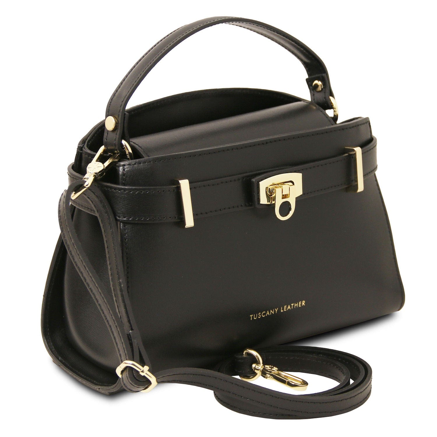 Maisy - Leather top handle bag in smooth leather | TL142459