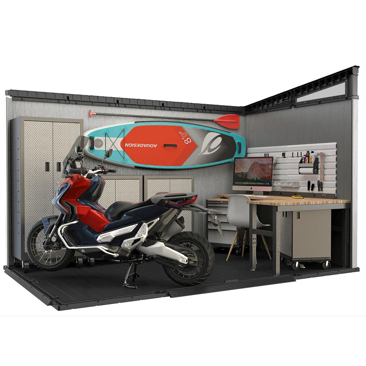 Keter Artisan Gartenhaus 2025, 3,4 x 2,1 m (11 x 7 Fuß) – Stilvolle und robuste Aufbewahrungslösung für den Außenbereich