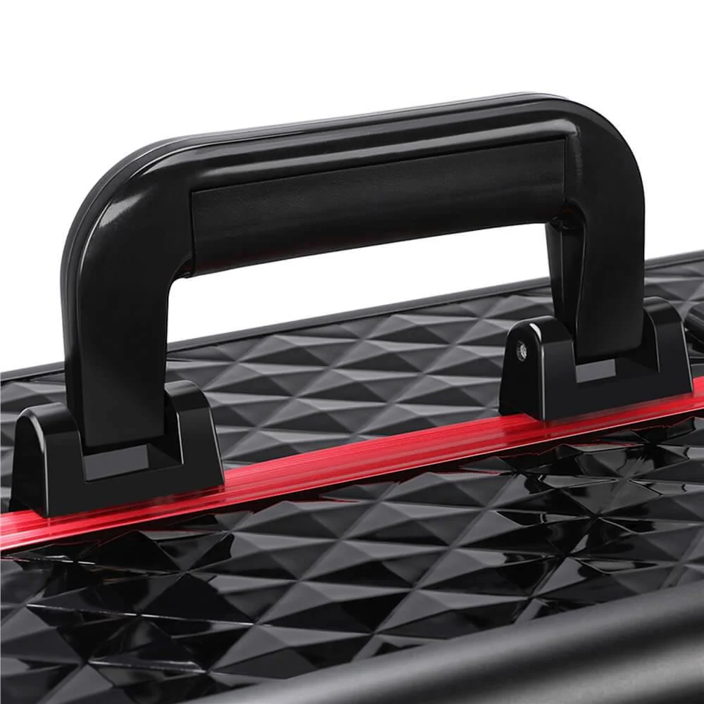 Yaheetech Kosmetikkoffer, schwarz, 55,5 cm (21,8 Zoll)