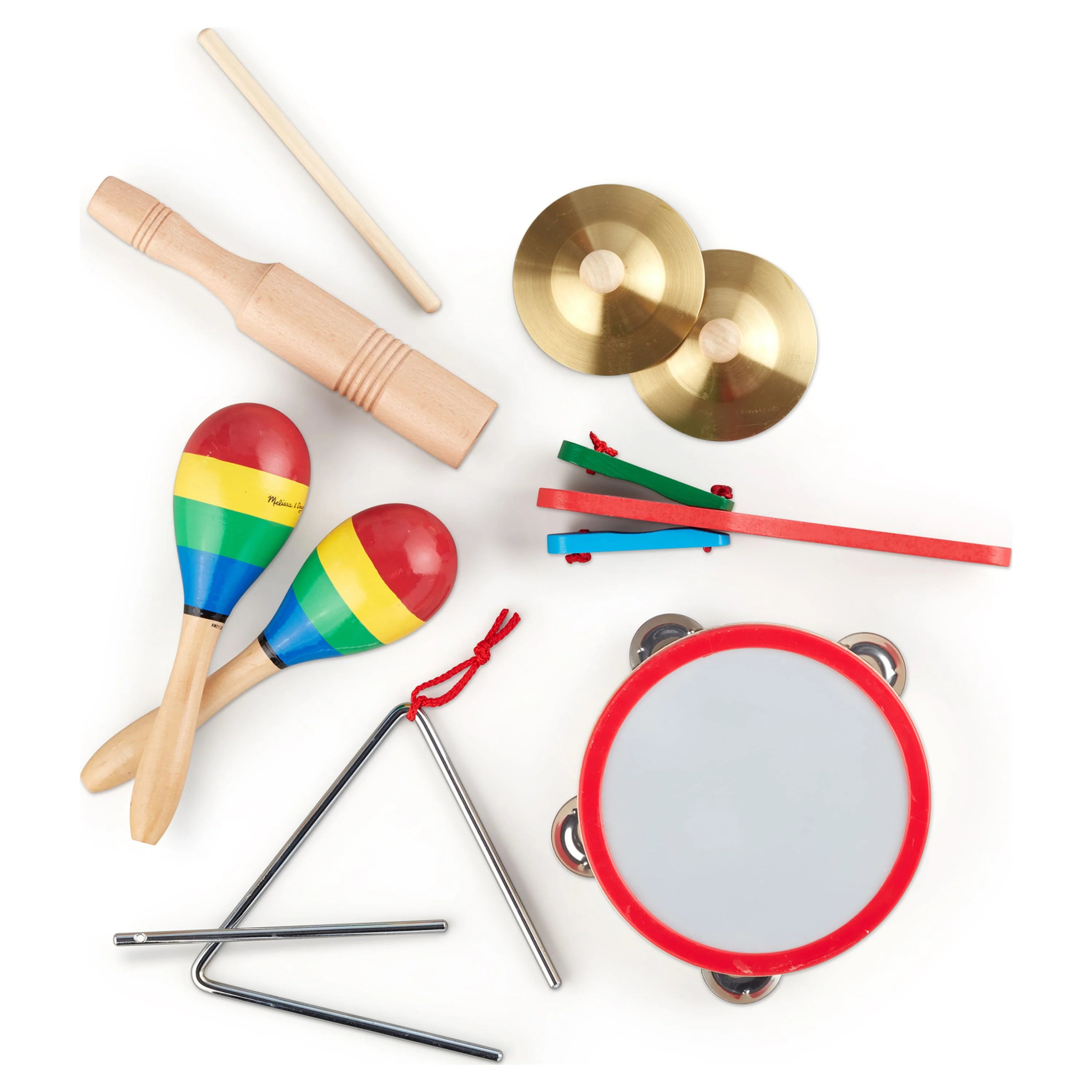 Melissa & Doug Band-in-a-Box Klatschen! High Five! Tap! – 10-teiliges Musikinstrumenten-Set