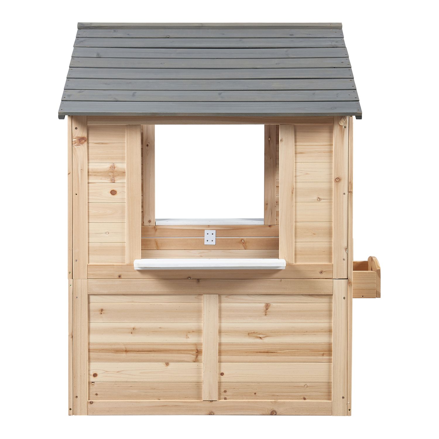 Acciano Kinderspielhaus aus Tannenholz 131x113x97 cm - Natur [casa.pro]