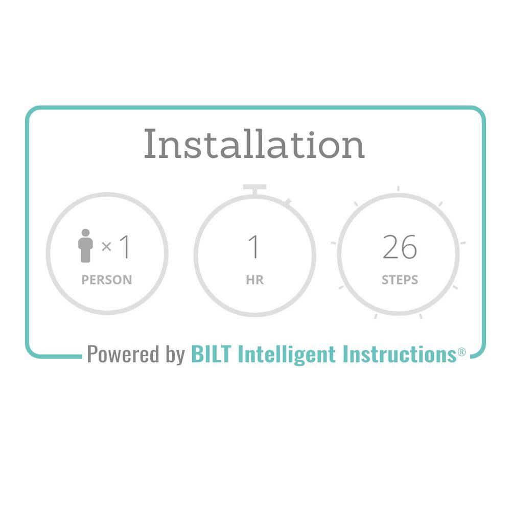 2025 Glacier Bay 2-delt aflangt toilet. Højeffektivt enkeltskyl 1,28 GPF. Hvid.