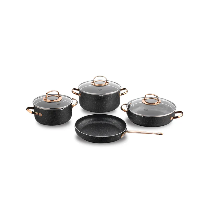 2025 Galaksi Rose Gold 7 dele køkkengrej sæt A1372 KORKMAZ
