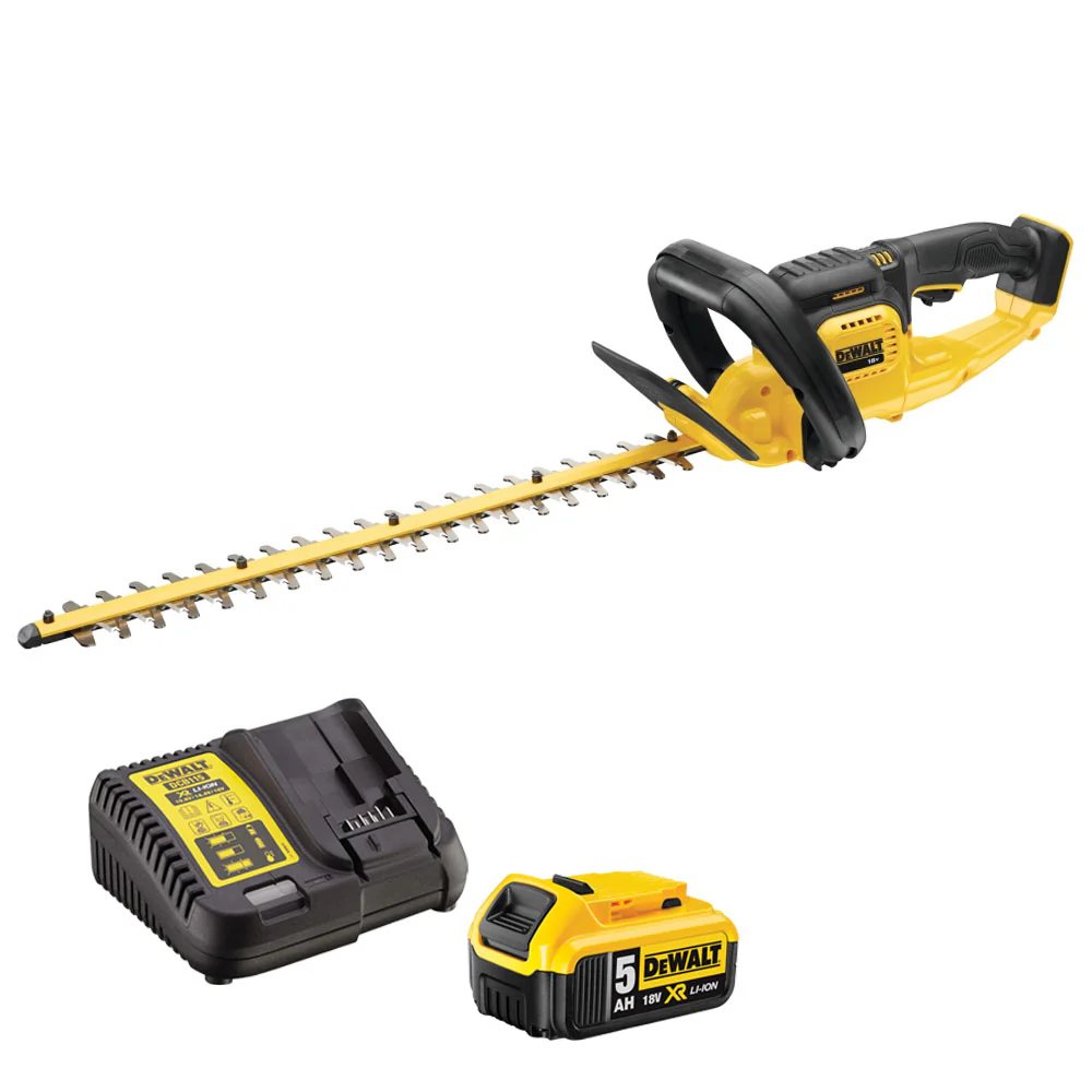 2025 DeWalt DCM563PB 18V XR Akku Hækkeklipper med 1 x 5,0Ah Batteri og Oplader