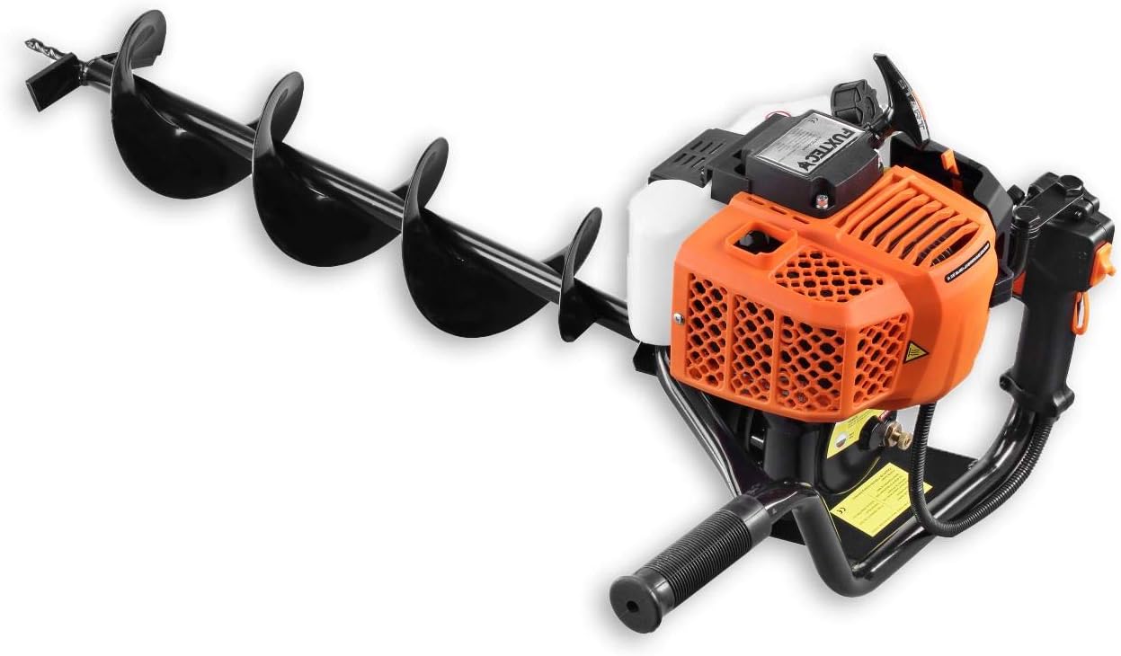 FUXTEC FX-EB152-3HP 52CC Benzin-Bohrmaschine mit 3 Bohrern 100/150/200 mm