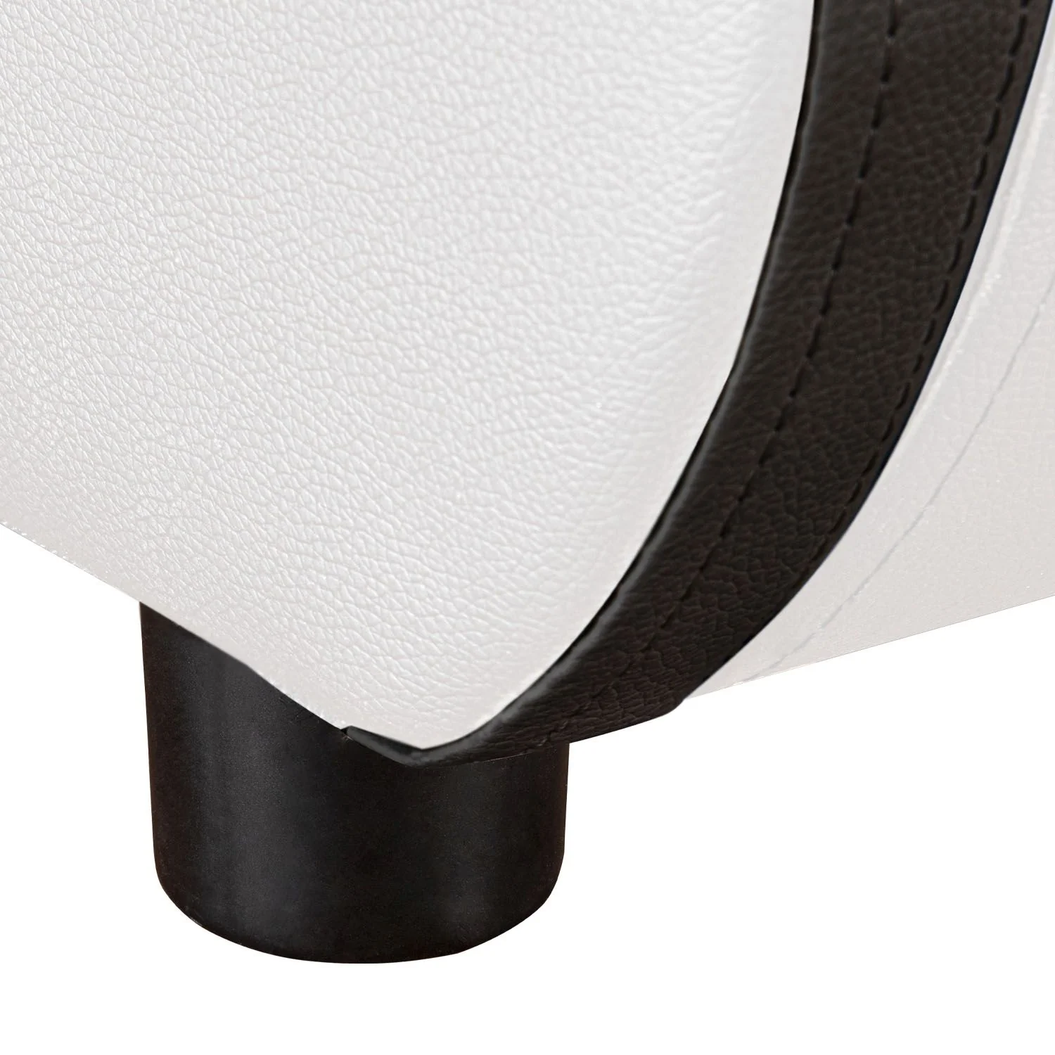 Lit capitonné Séville 2025, 140 x 200 cm, blanc