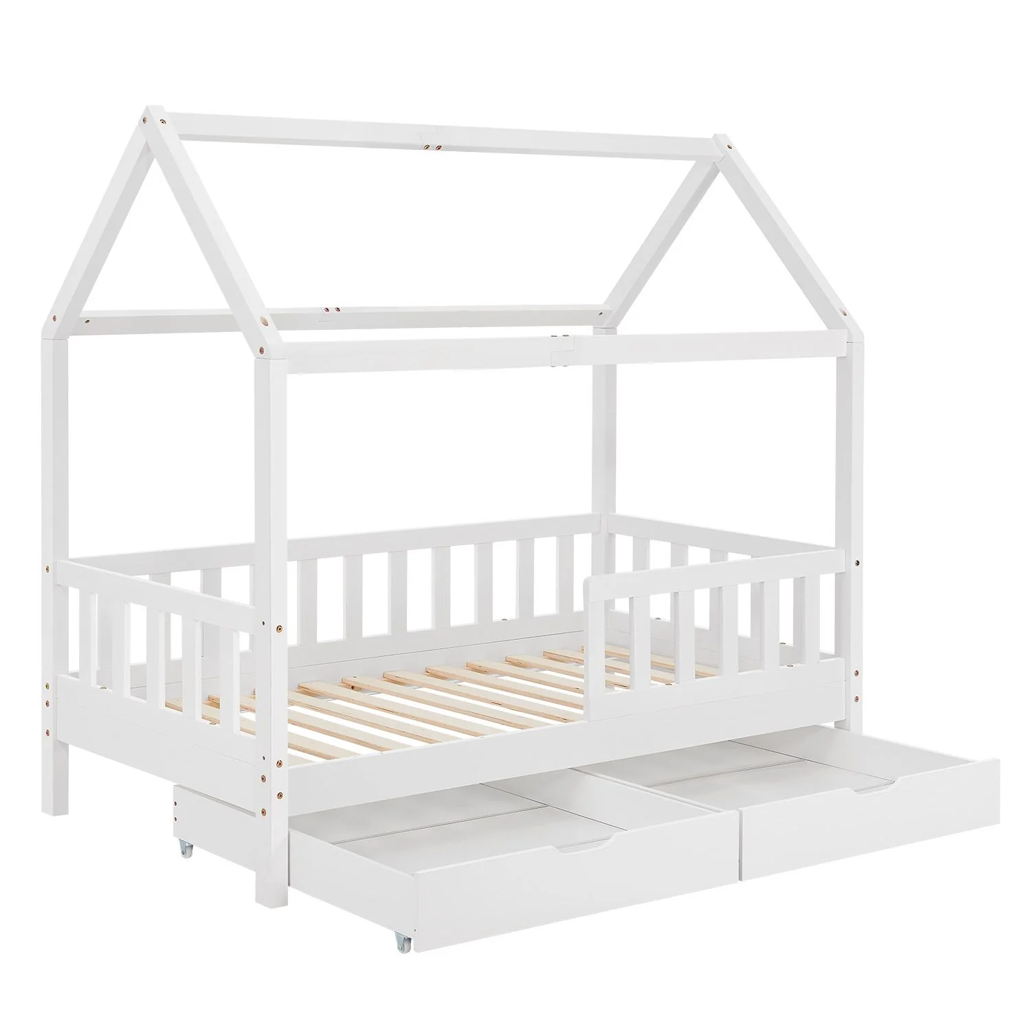 Lit enfant Marli 2025, 90 x 200 cm, avec tiroirs de rangement