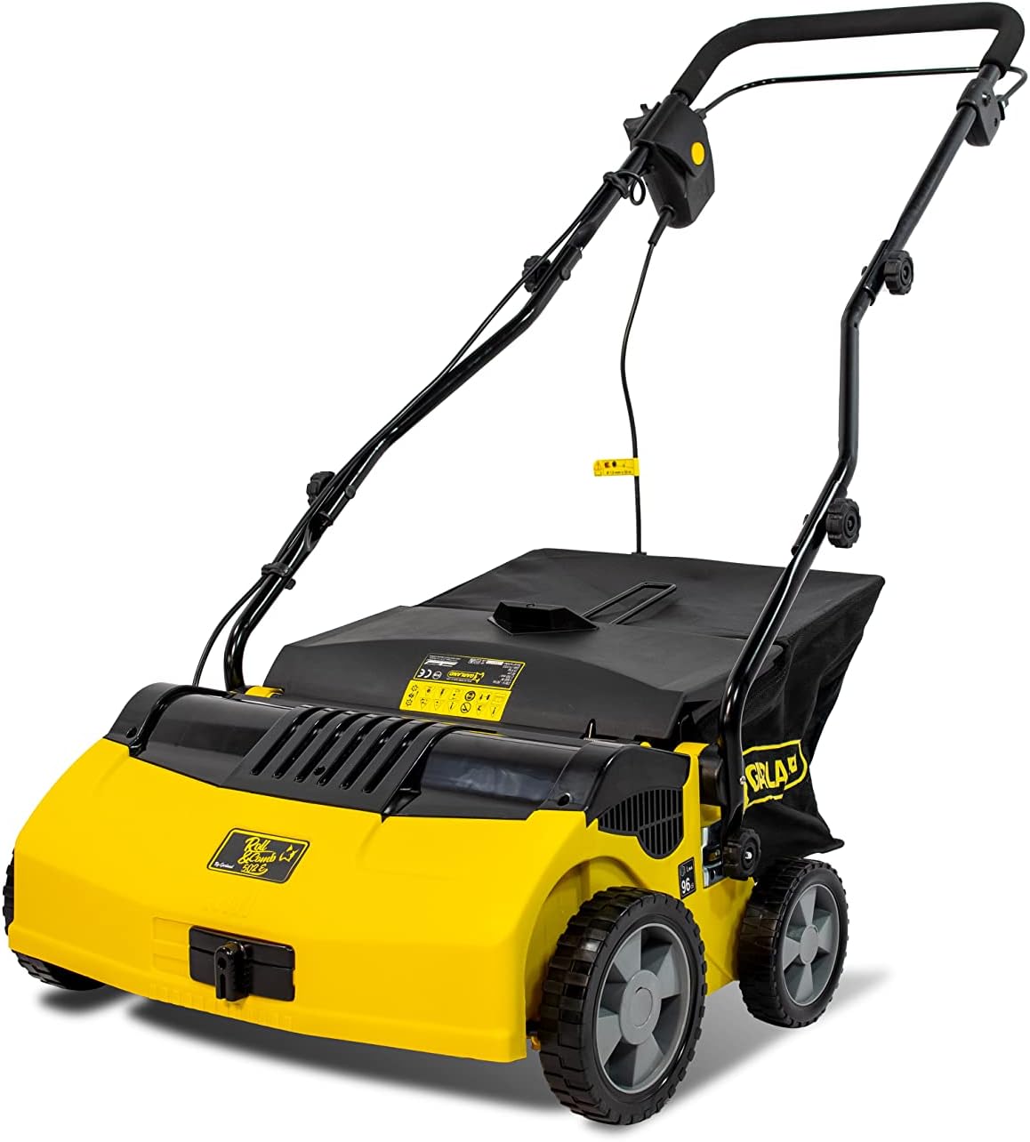 Garland Roll&Comb 502E-V19 – Elektrischer Kunstrasenkehrer/Kammer – 1600 W Leistung, 15,6 kg Gewicht, 40 cm Arbeitsbreite mit verstellbarer Höhe. 40-Liter-Auffangsack. Geeignet für Flächen bis zu 350 m².