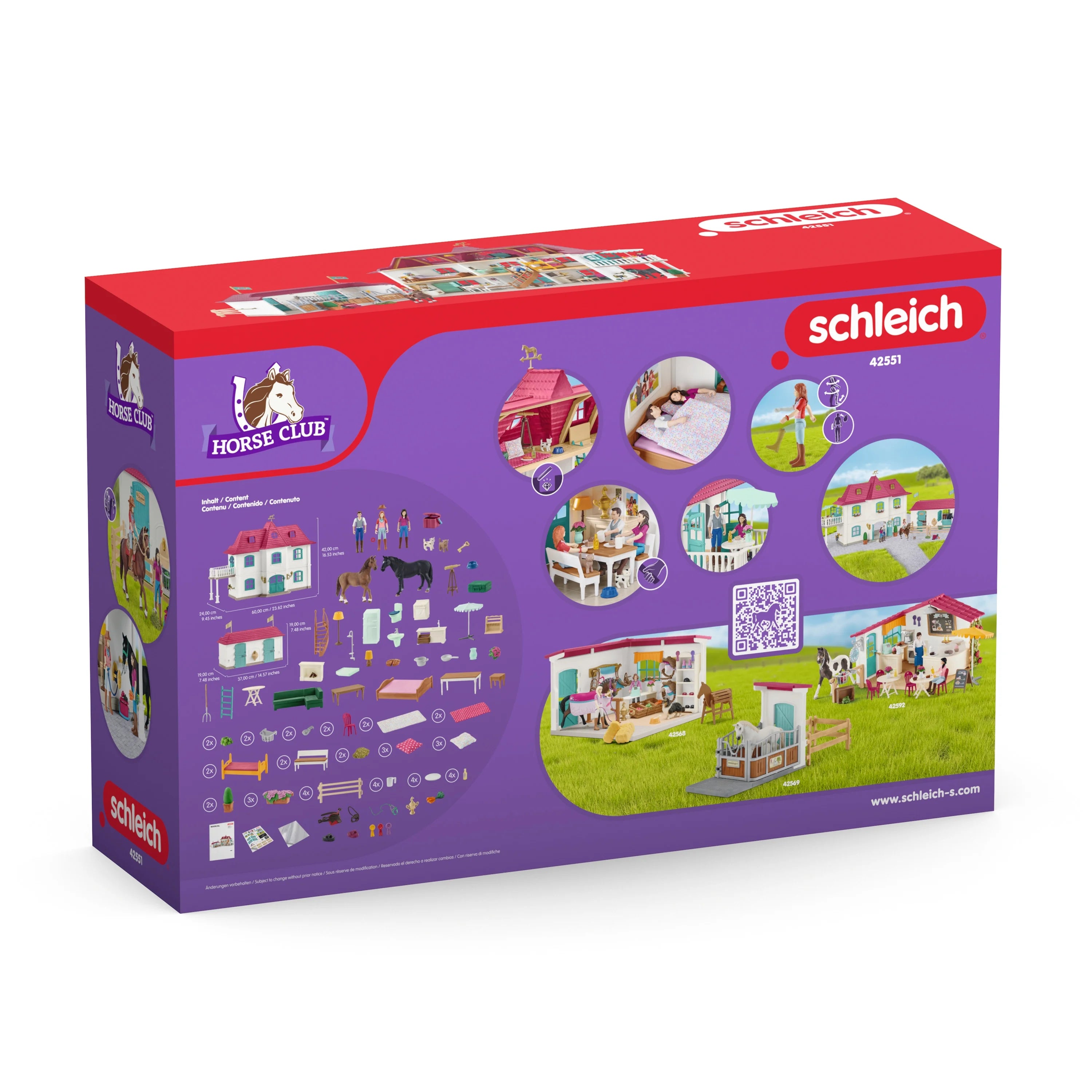 Schleich – Horse Club 2025: Landhaus und Stall am See mit Zubehör. 192 Teile.