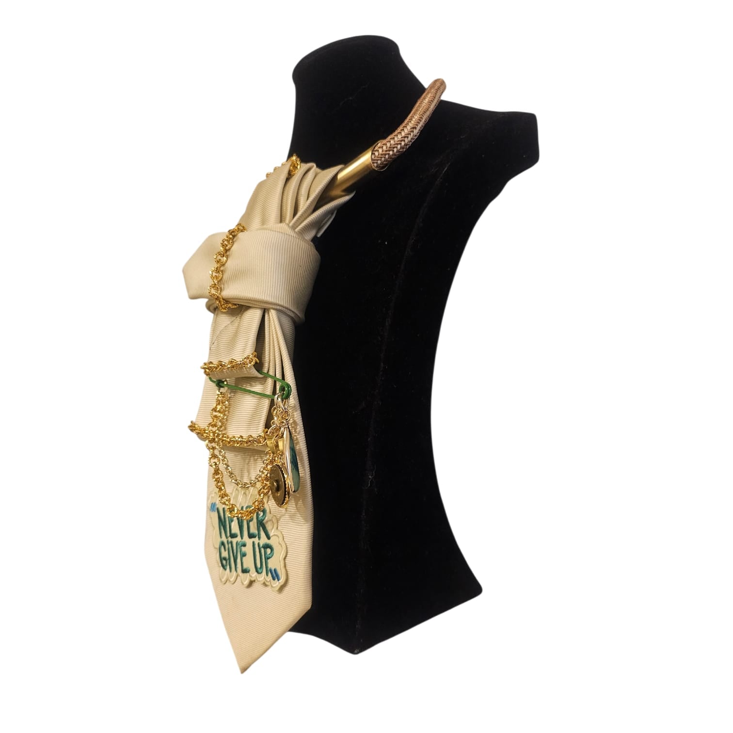 Never Give Up 4-in-1 Jeweled Tie