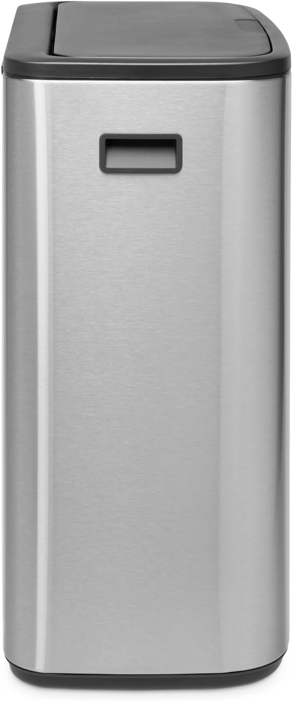 Brabantia Abfalleimer, Stahl matt, Anti-Fingerprint, 2 x 30 l