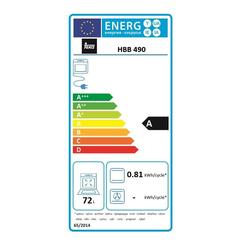 Teka HBB490 72 L 2563 W A Backofen