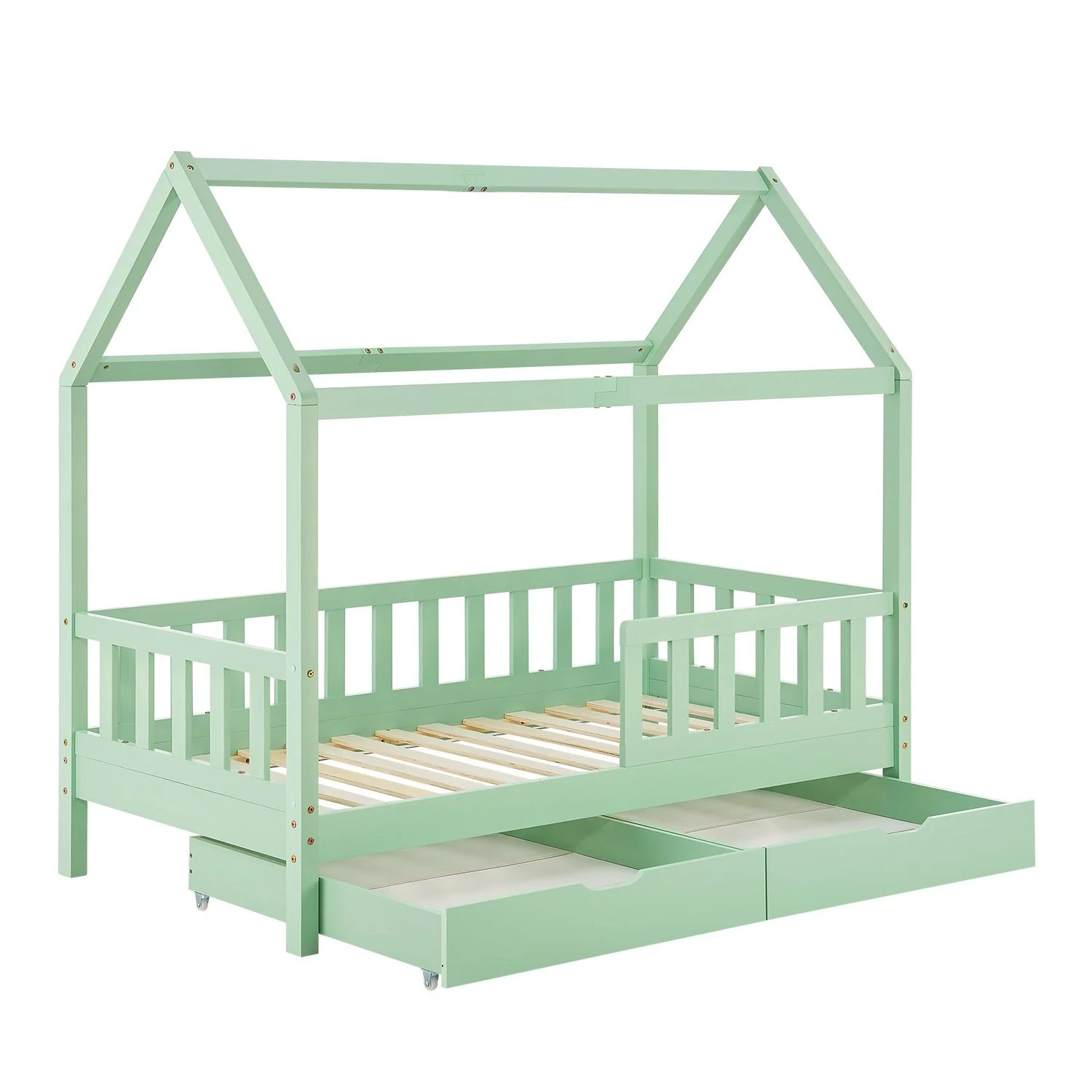 Lit enfant Marli 2025, 90 x 200 cm, avec tiroirs de rangement