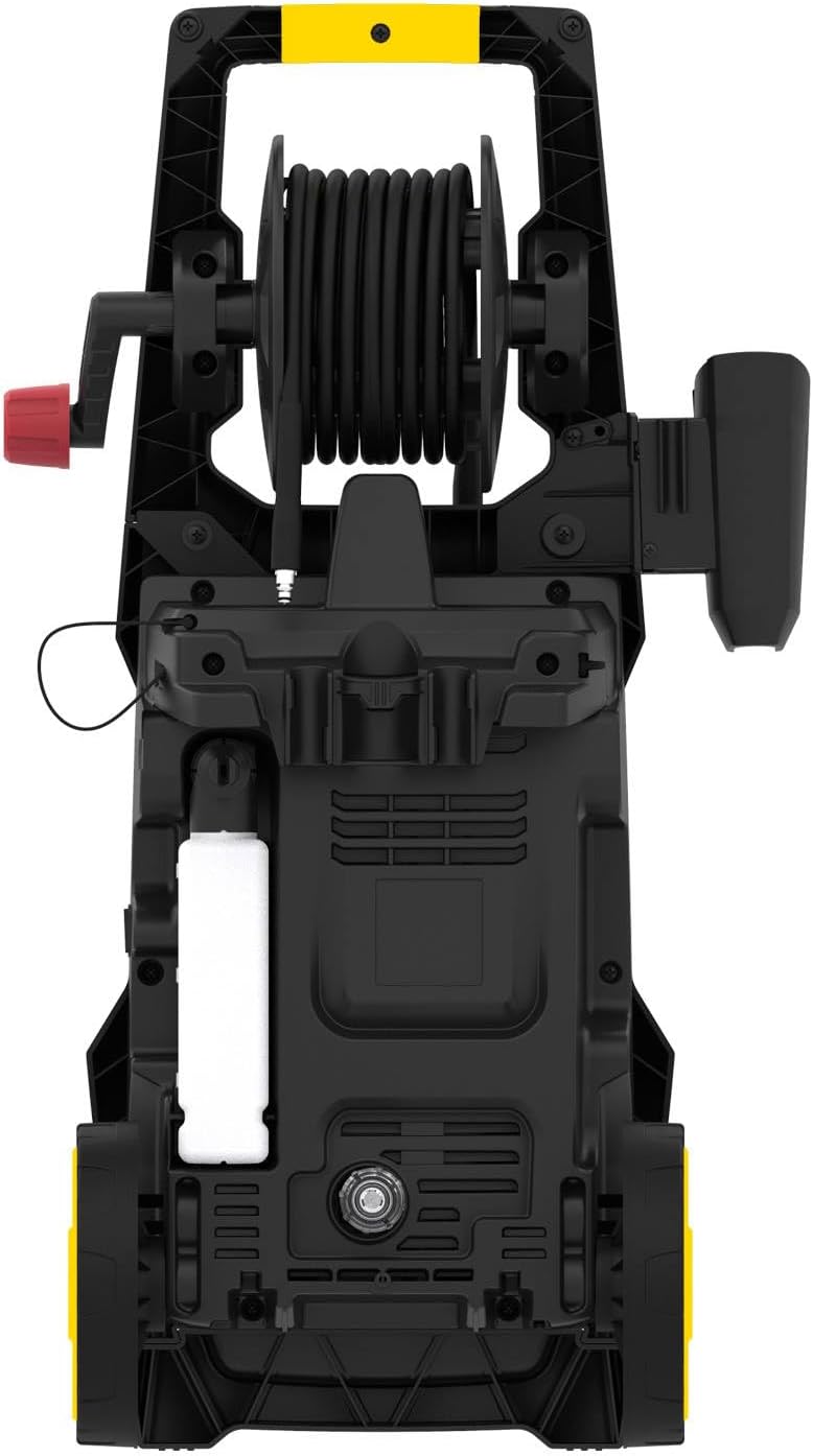 Stanley Hochdruckreiniger SXPW24BX | Hochdruck | für Fahrzeuge und Außenflächen | mit Flächenreiniger und feststehender Bürste | Maximaler Druck 170 bar | Maximale Fördermenge 500 l/h | Verbrauch
